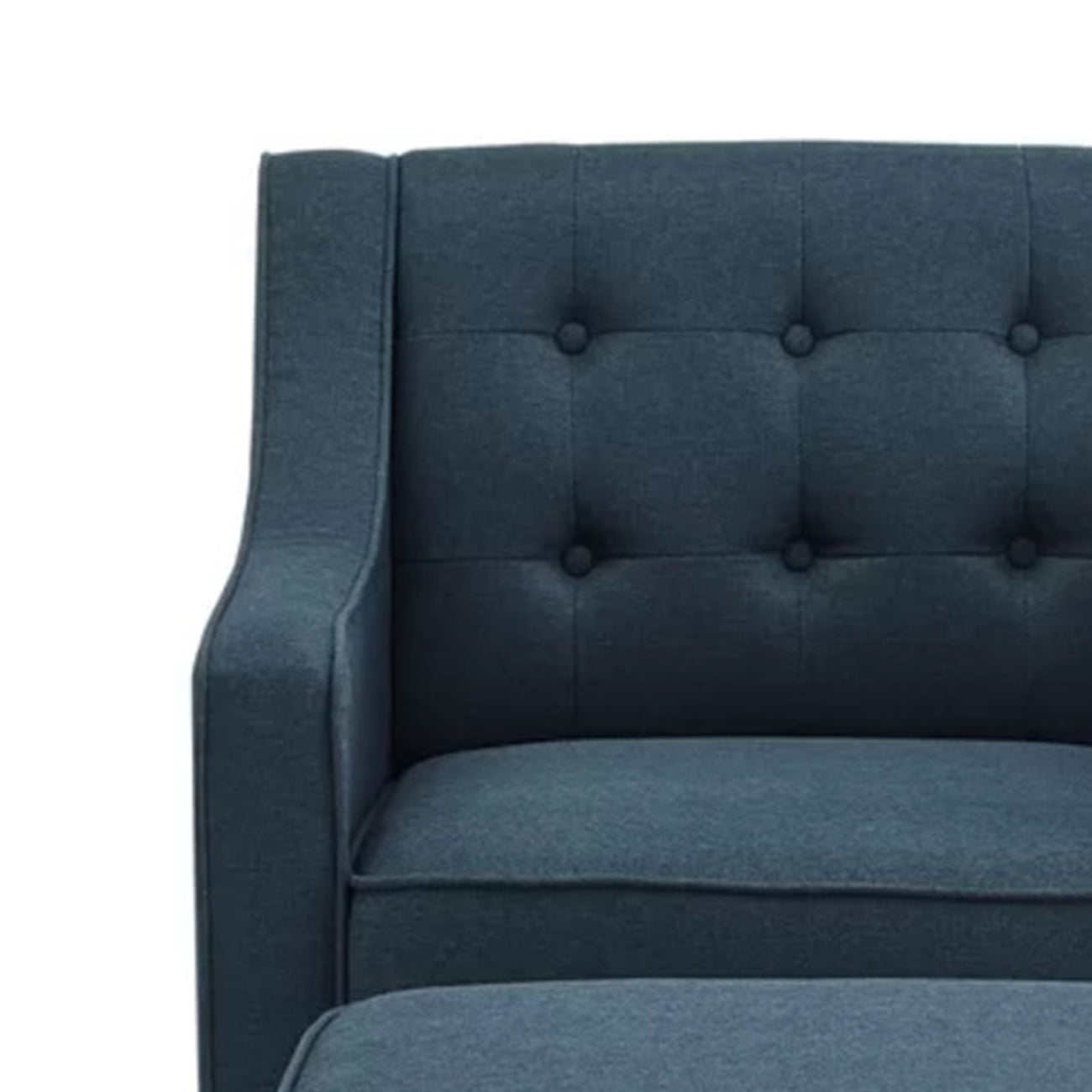 Luxurious Accent Chairs With Ottoman Footrest Dark Grey