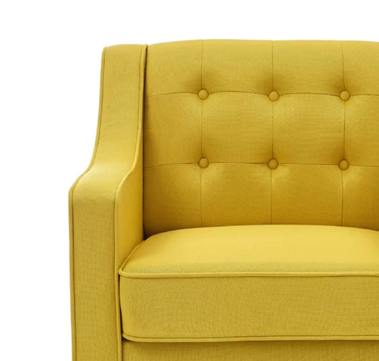 Luxurious Accent Chairs With Ottoman Footrest Yellow