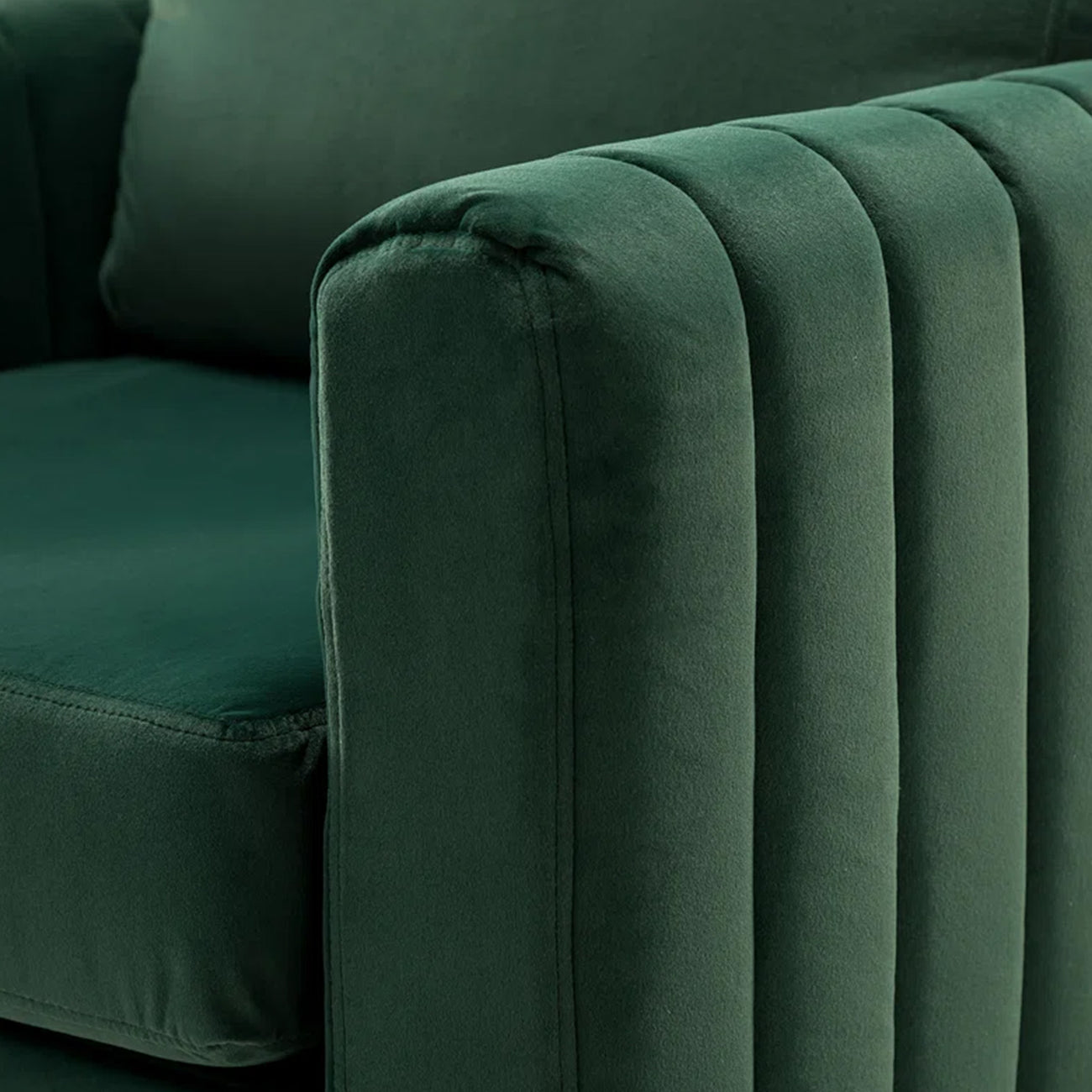 Luxurious Velvet Accent Chair Gold Green