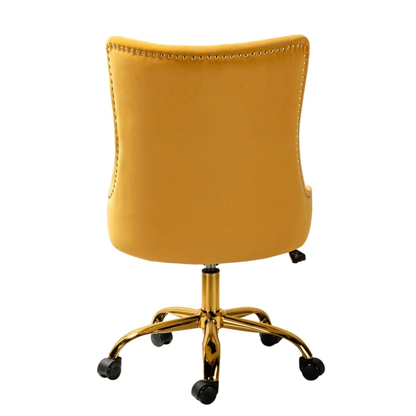 Velvet Tufted Boss Office Chair with Smooth Mobility– Yellow|Nestroots | Nestroots