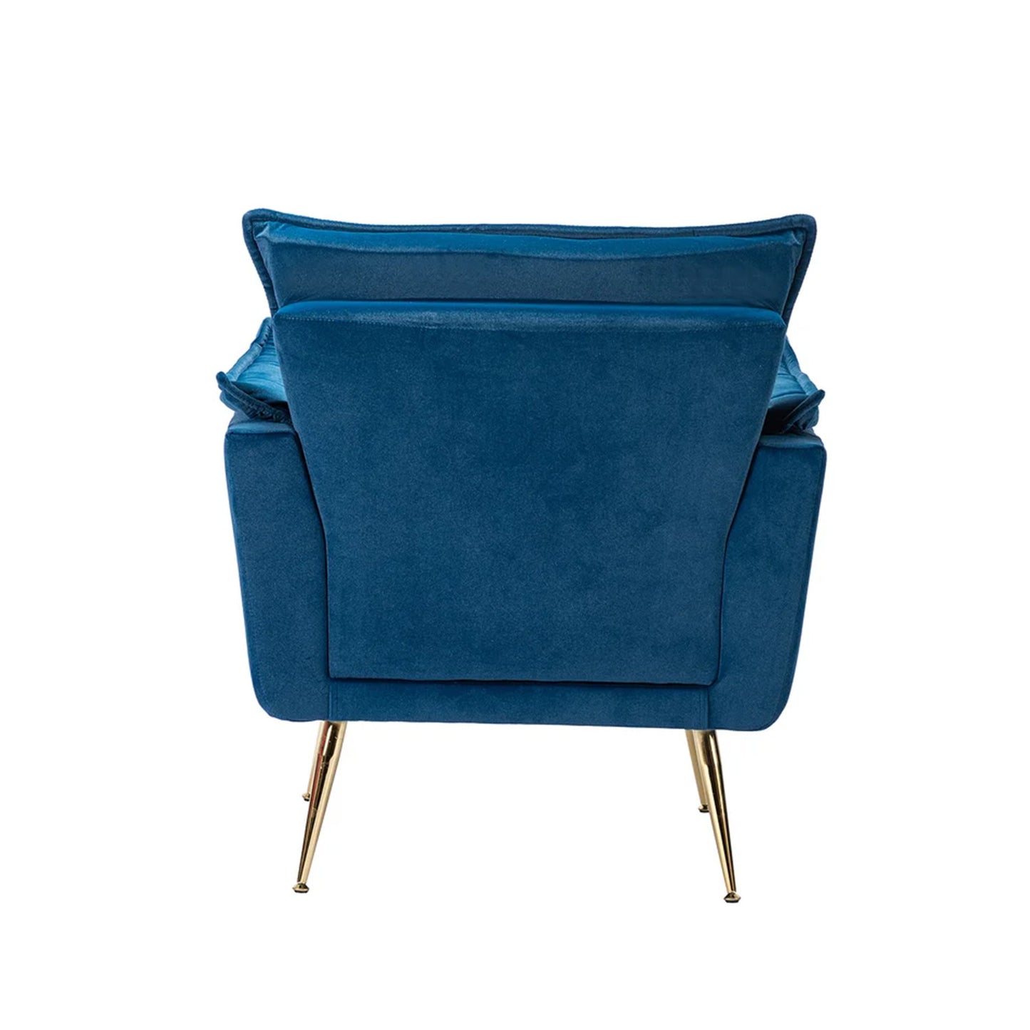 Elegant Chaise Velvet Accent Chair Blue