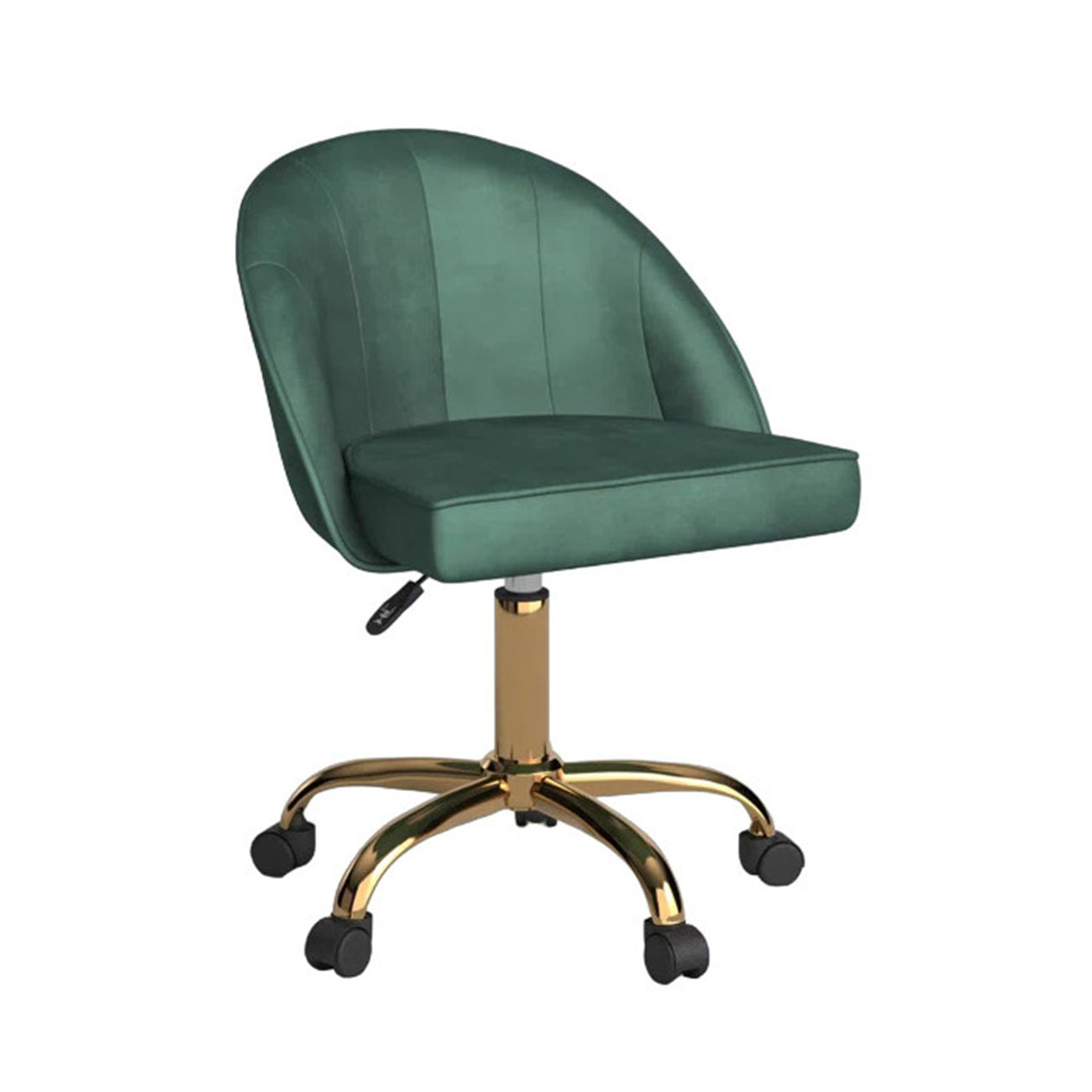 Luxury Tufted Office Chair With Wheels Green