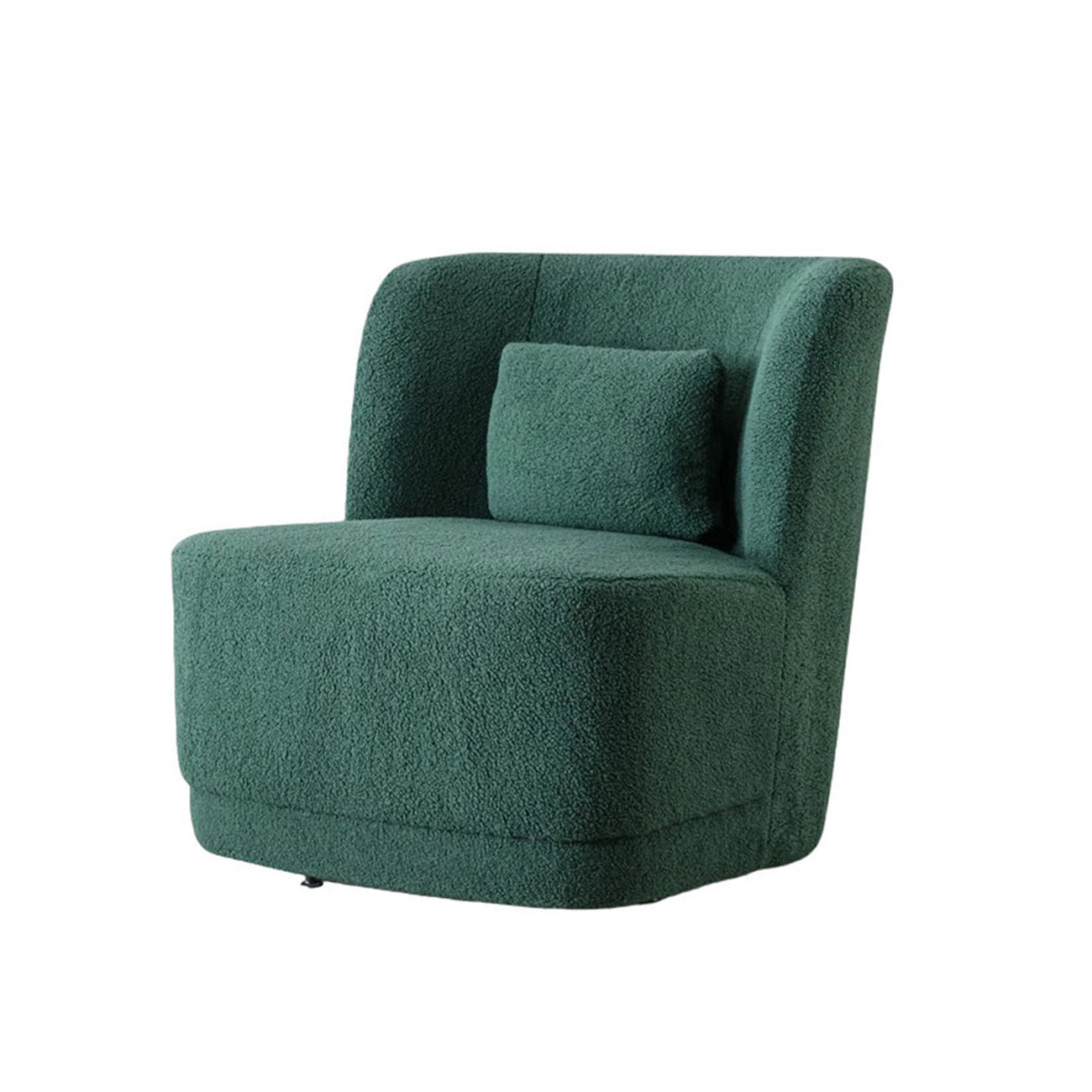 Sumptuous Boucle Accent Chair Green
