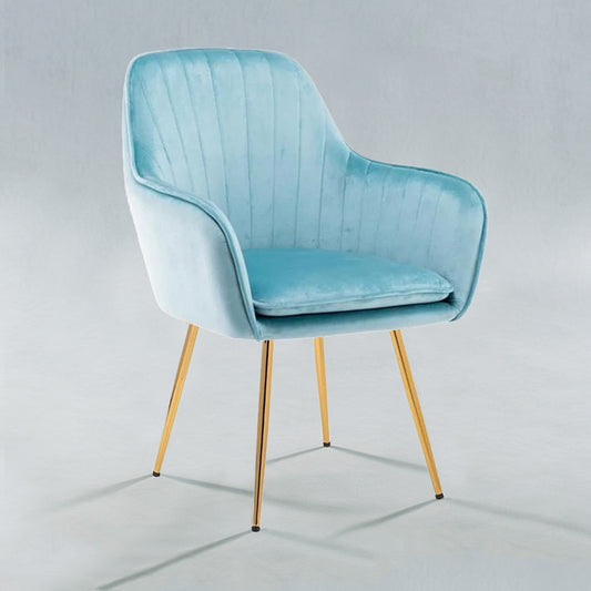 Velvet Sleek Dining Chair Turquoise