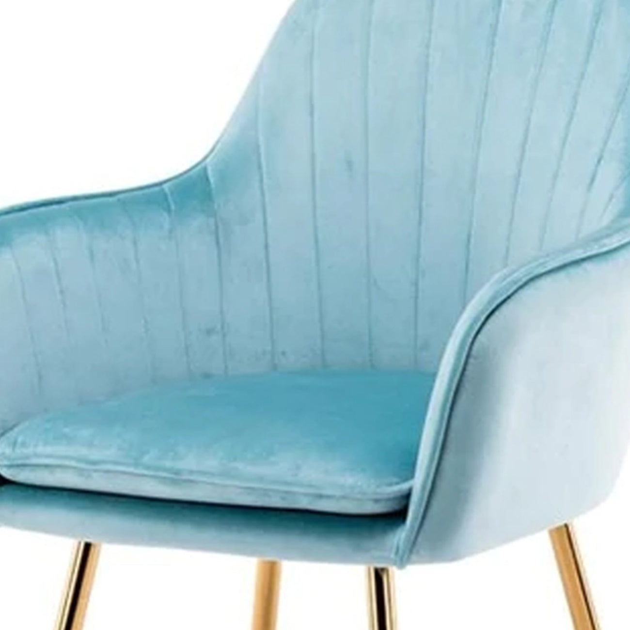 Velvet Sleek Dining Chair Turquoise