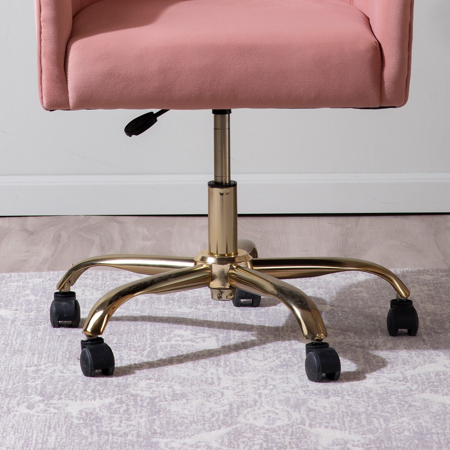 Sophisticated Velvet Office Chair Pink