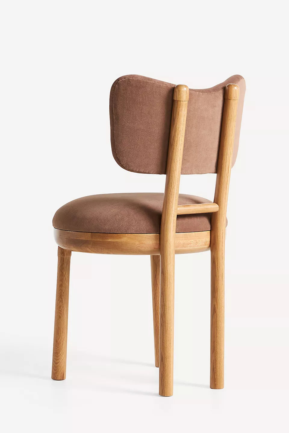 Irie Velvet Oak Wood Taupe Dining Chair