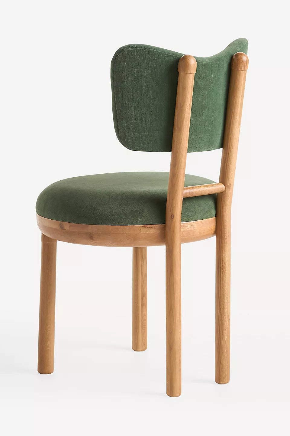 Irie Velvet Oak Wood Green Dining Chair