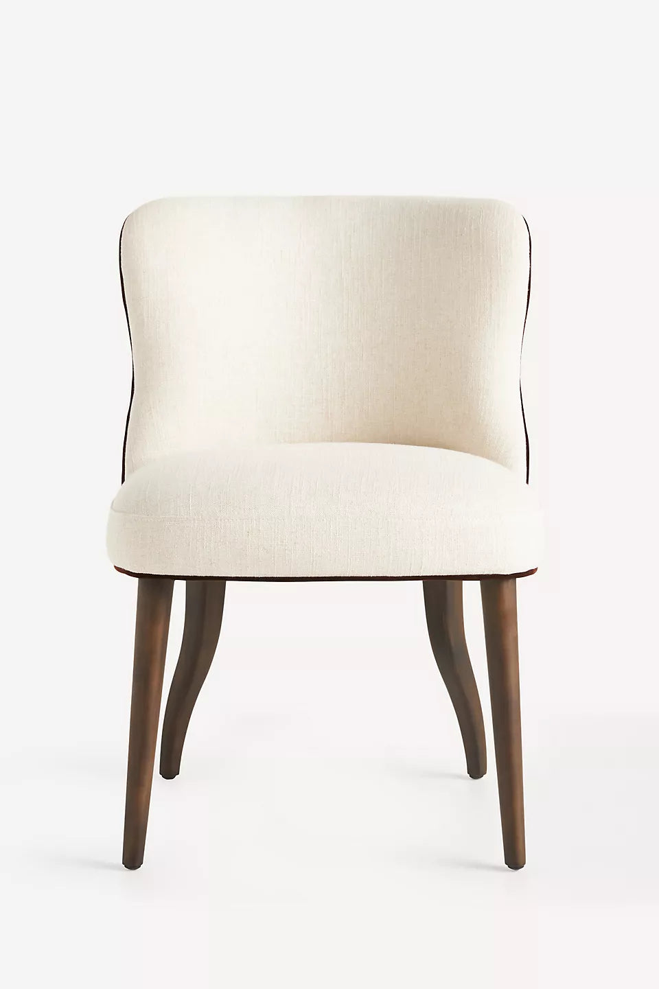Meryl Linen Walnut Neutral Dining Chair