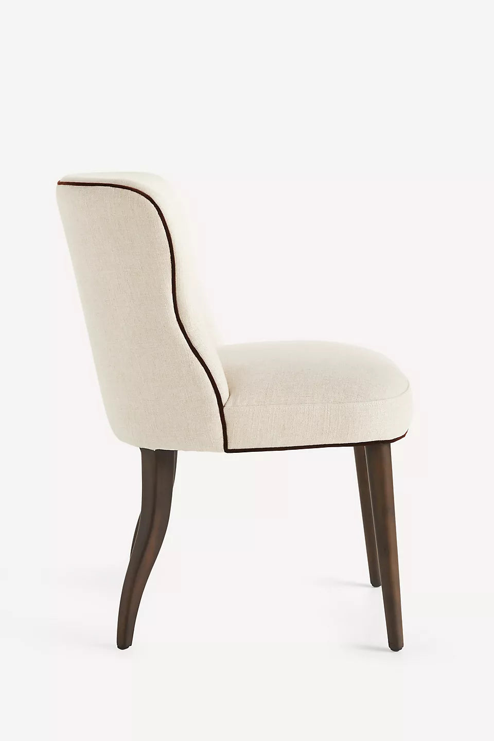 Meryl Linen Walnut Neutral Dining Chair