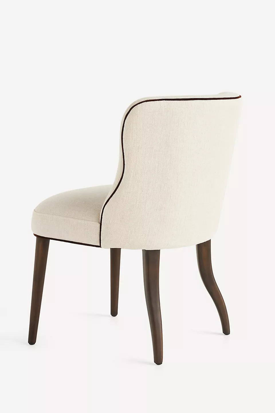 Meryl Linen Walnut Neutral Dining Chair
