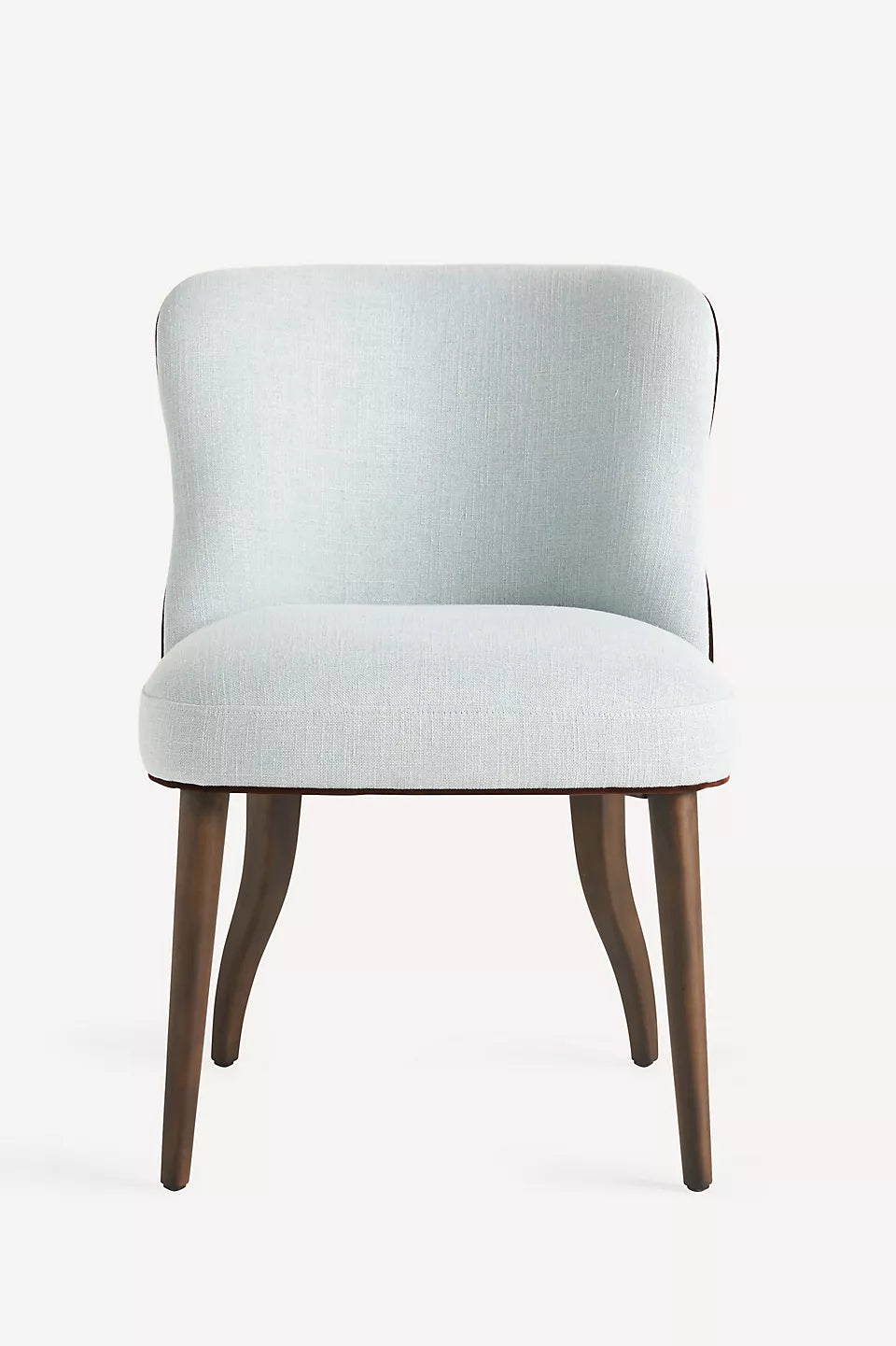 Meryl Linen Walnut Blue Dining Chair