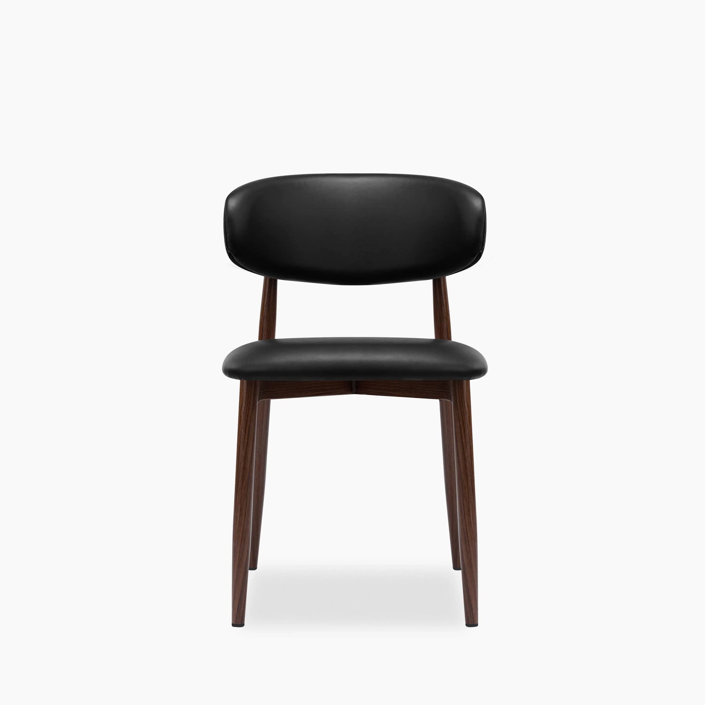Halston Dining Chair Vintage Black & Walnut