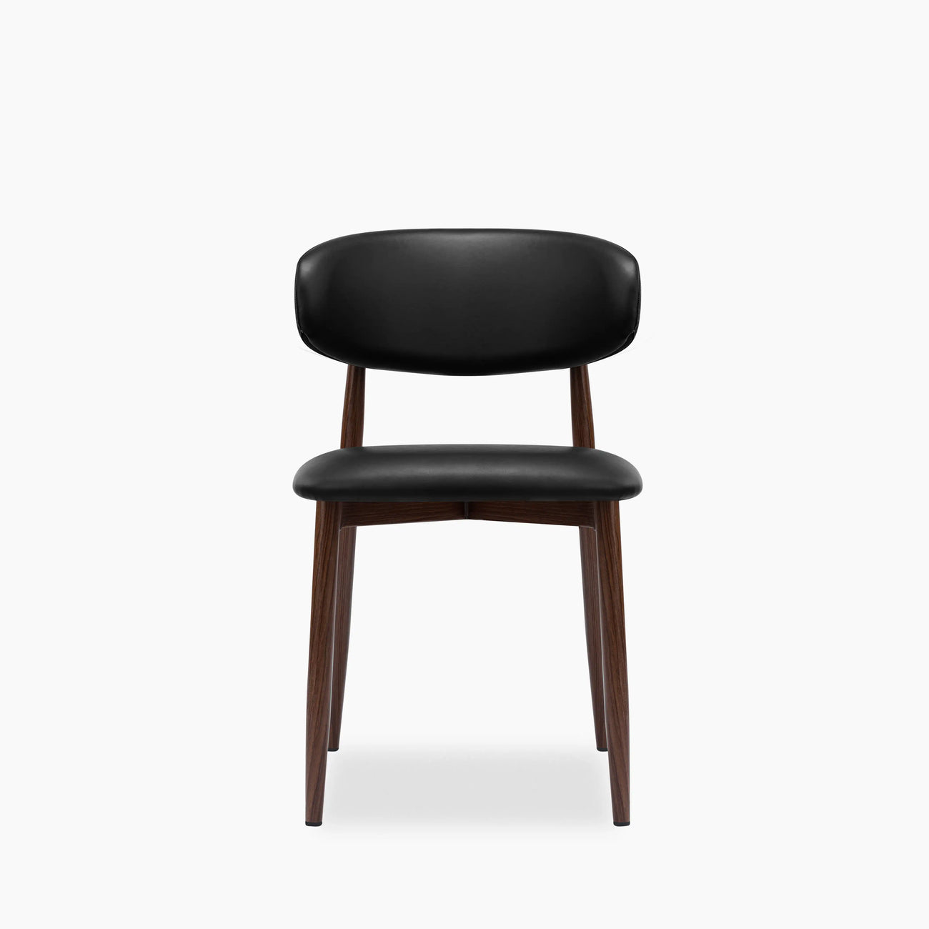 Halston Dining Chair Vintage Black & Walnut
