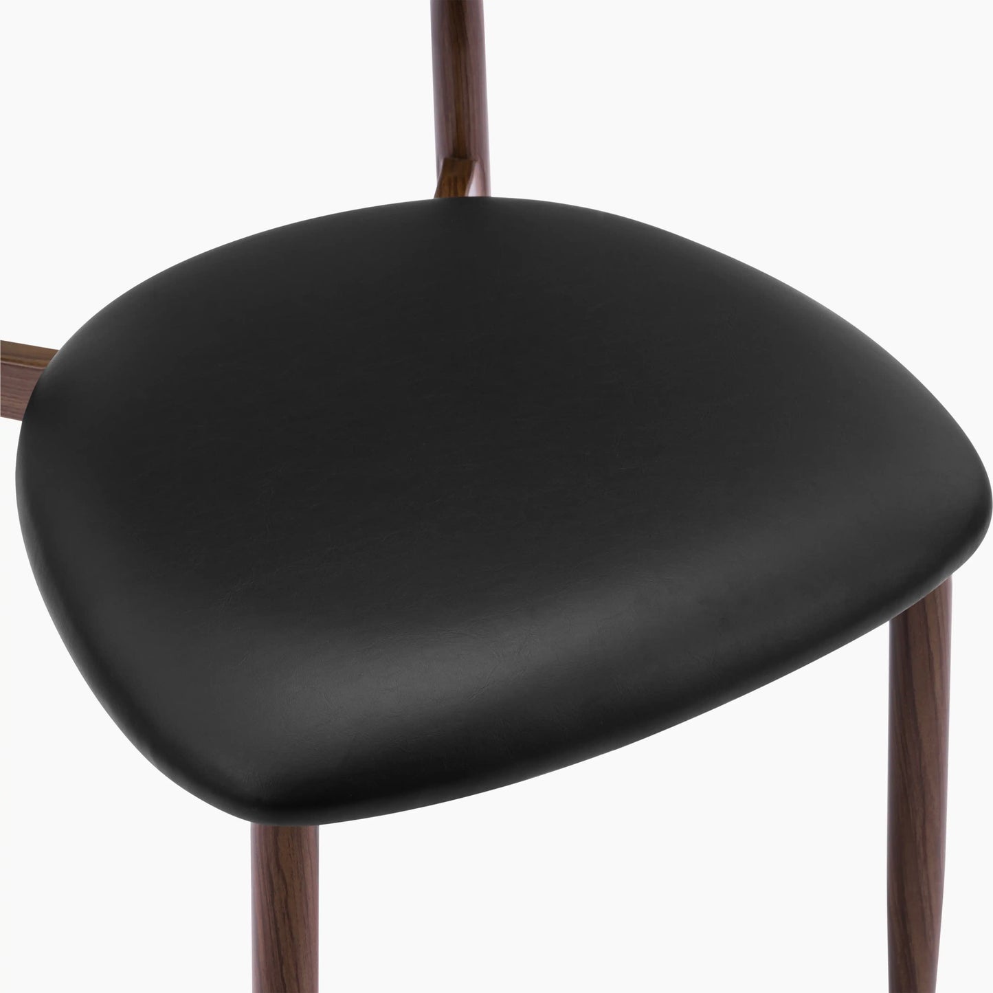 Halston Dining Chair Vintage Black & Walnut