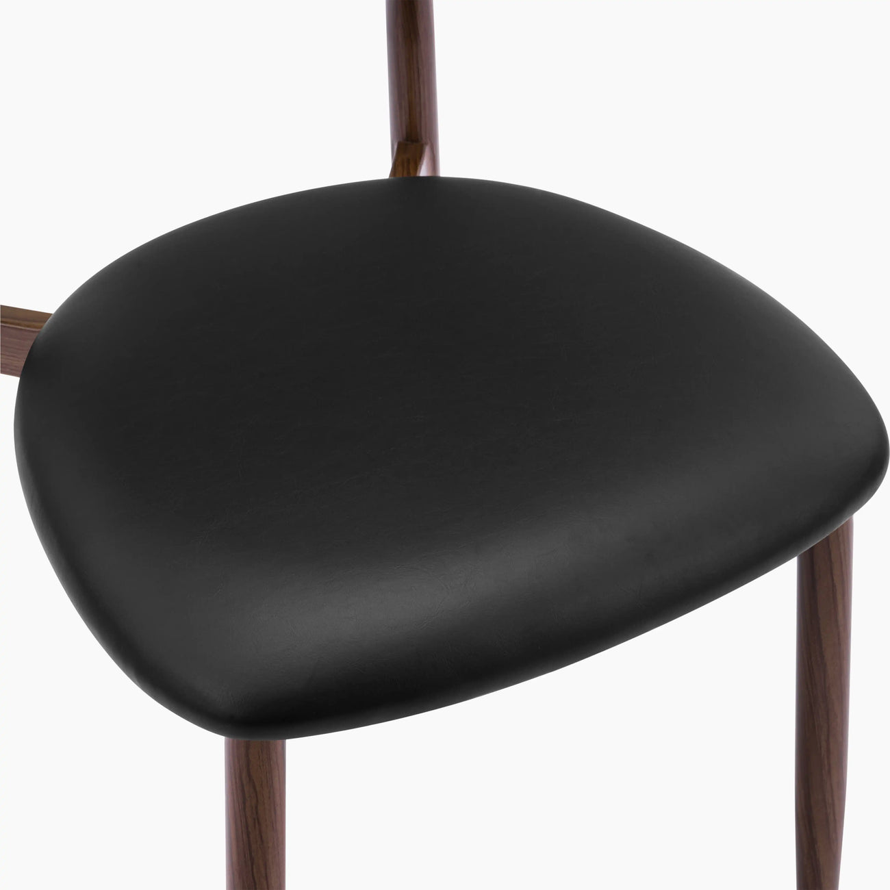 Halston Dining Chair Vintage Black & Walnut