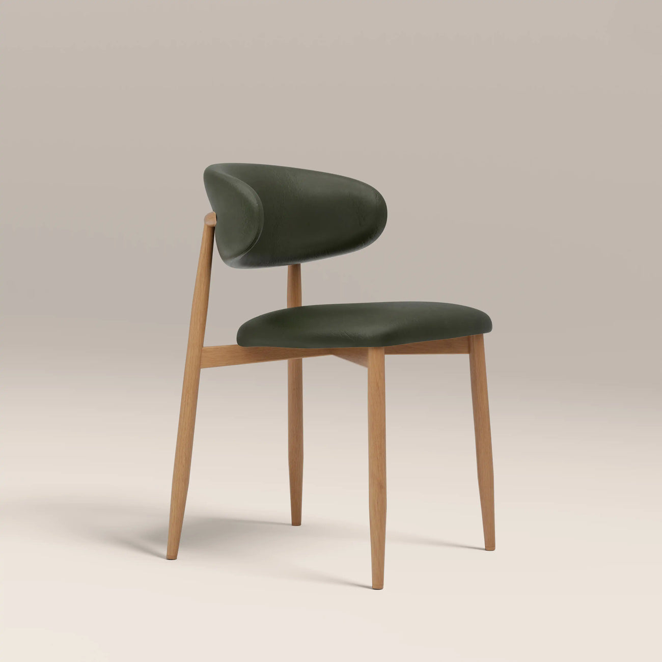 Halston Dining Chair Vintage Green & Oak