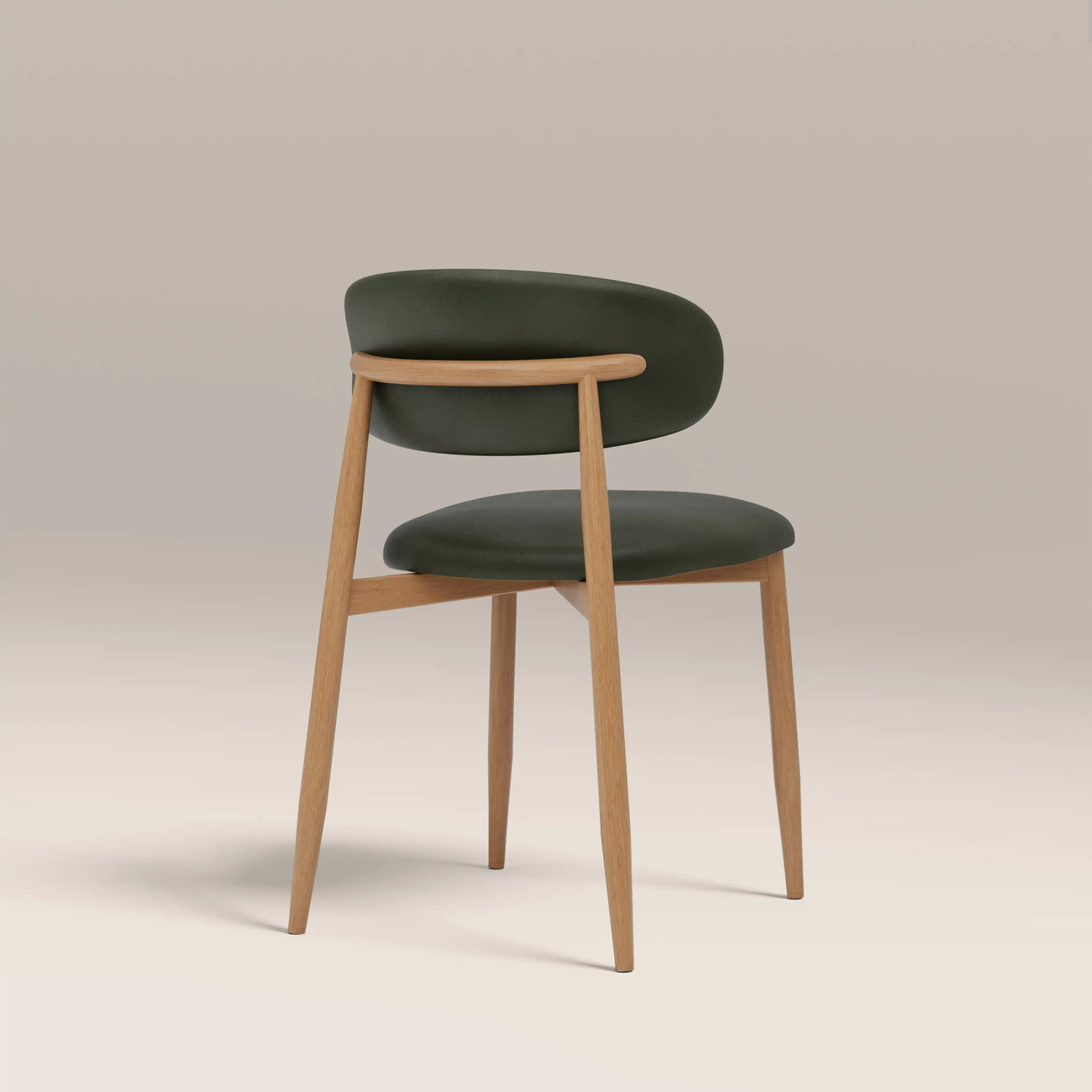 Halston Dining Chair Vintage Green & Oak