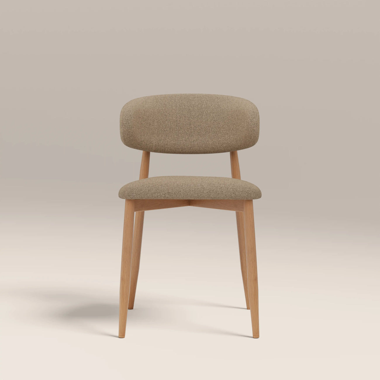 Halston Dining Chair Latte & Oak