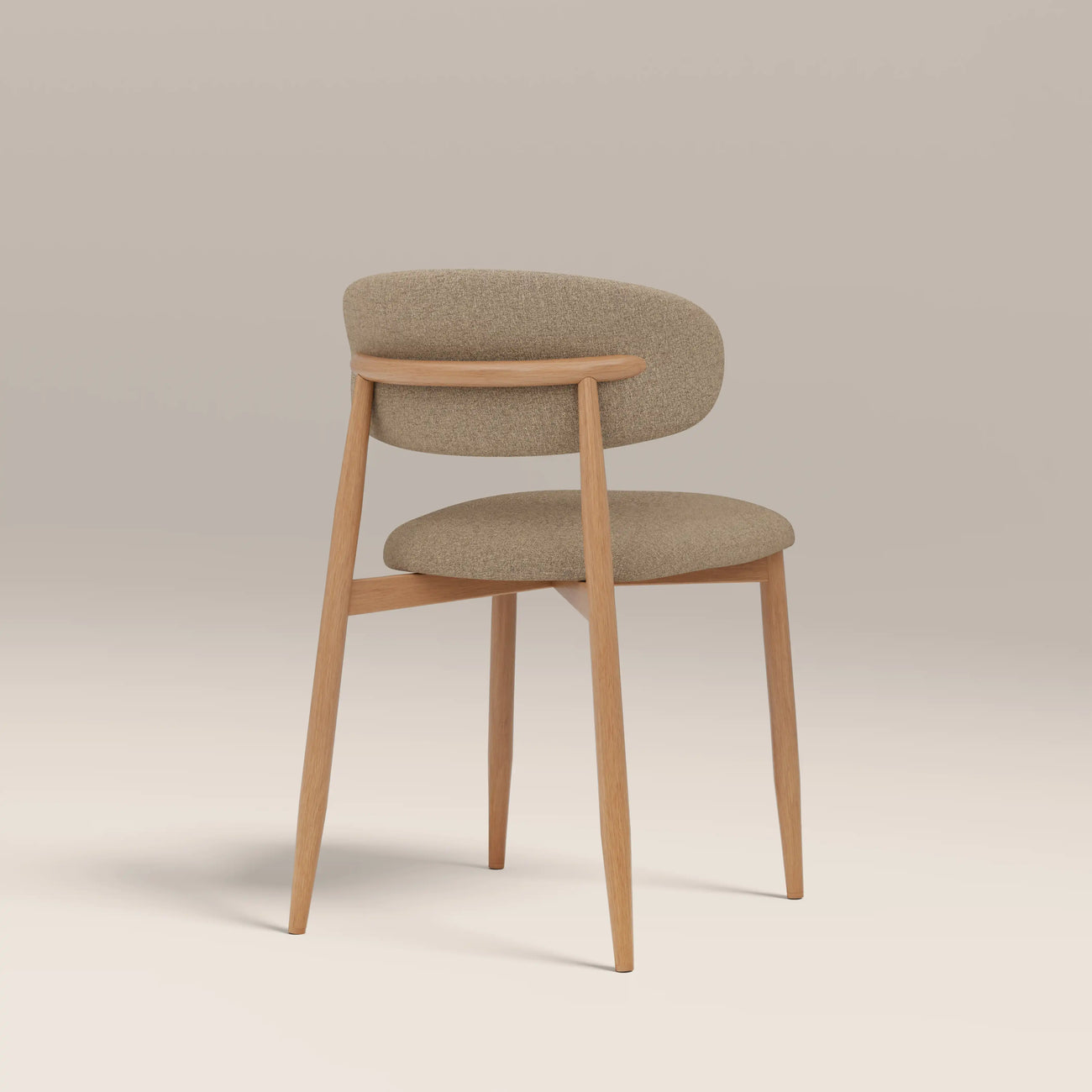 Halston Dining Chair Latte & Oak