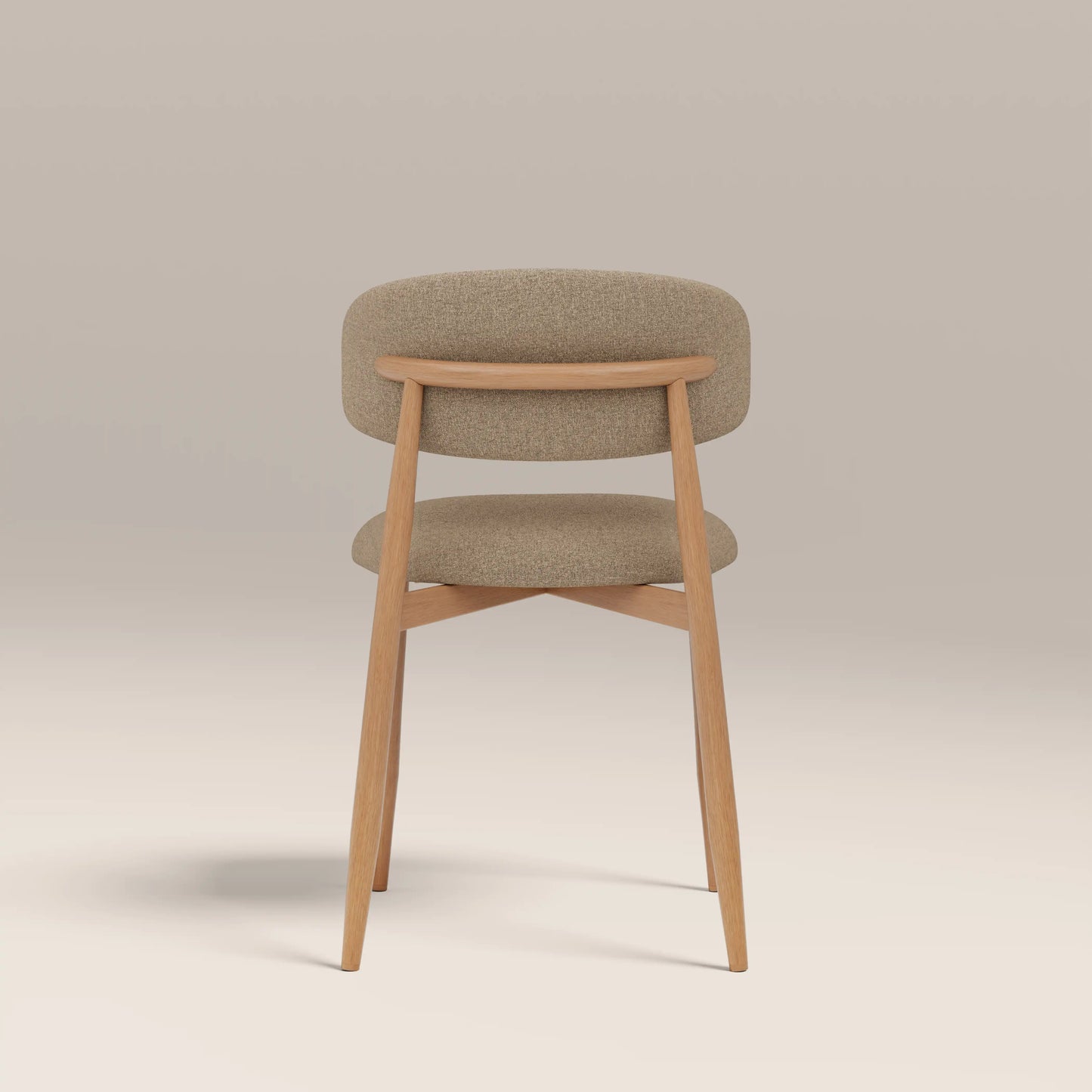 Halston Dining Chair Latte & Oak