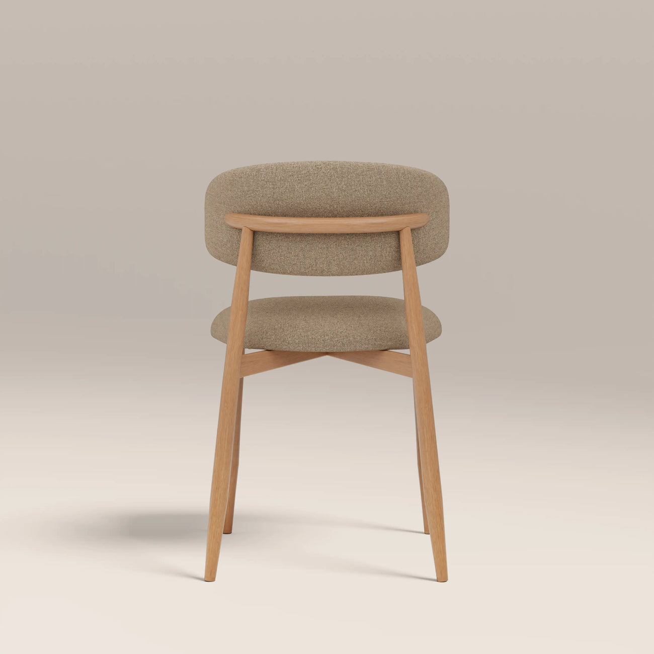 Halston Dining Chair Latte & Oak