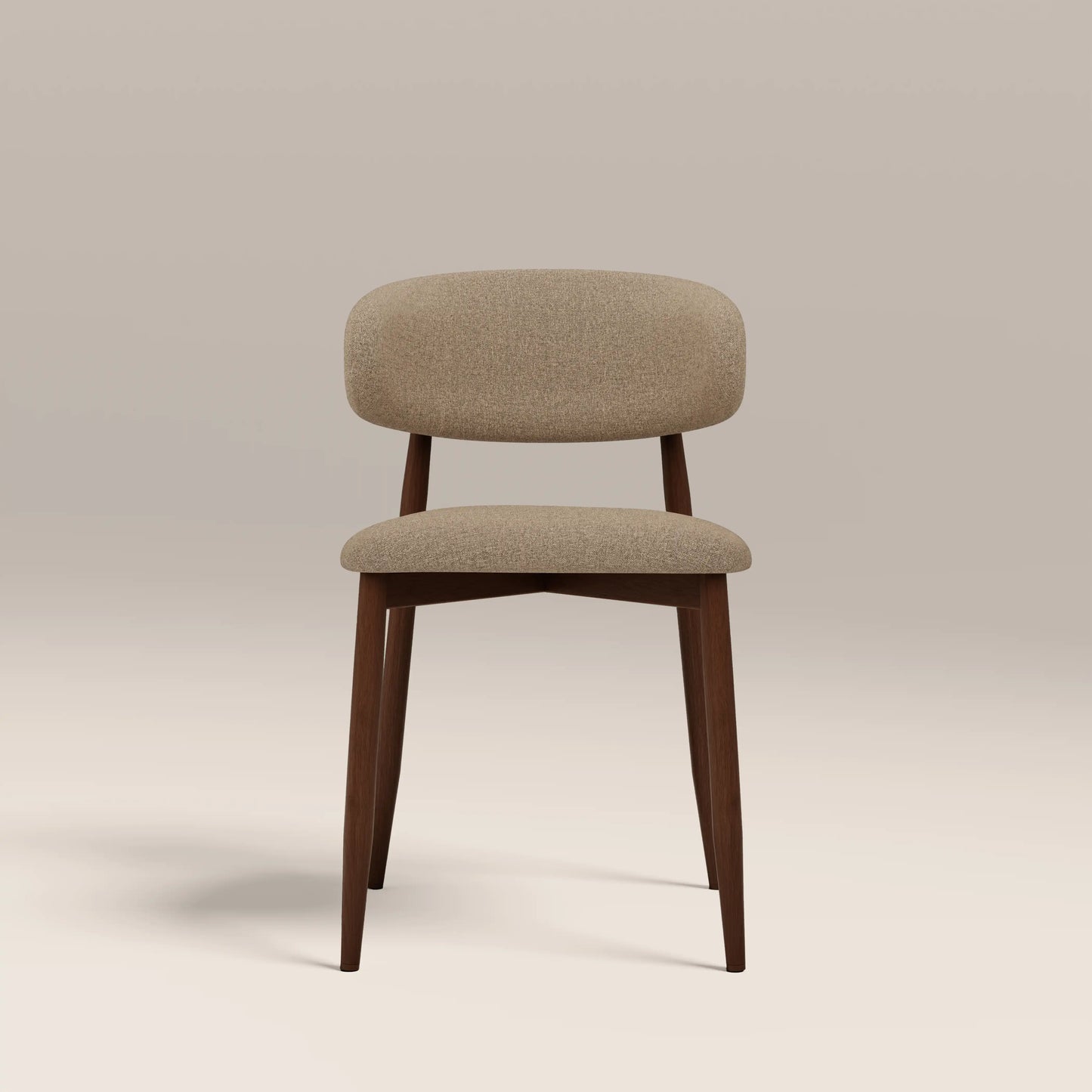 Halston Dining Chair Latte & Walnut