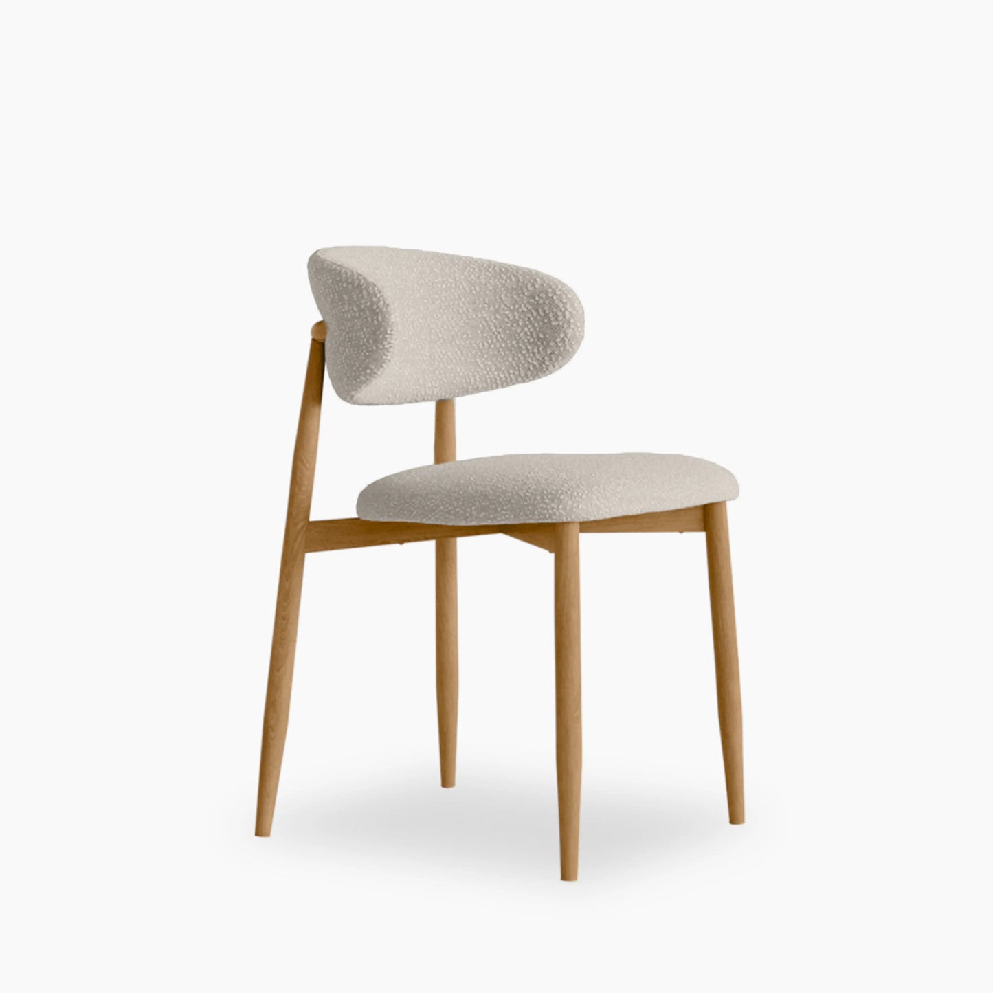 Halston Dining Chair Speckled Stone & Oak
