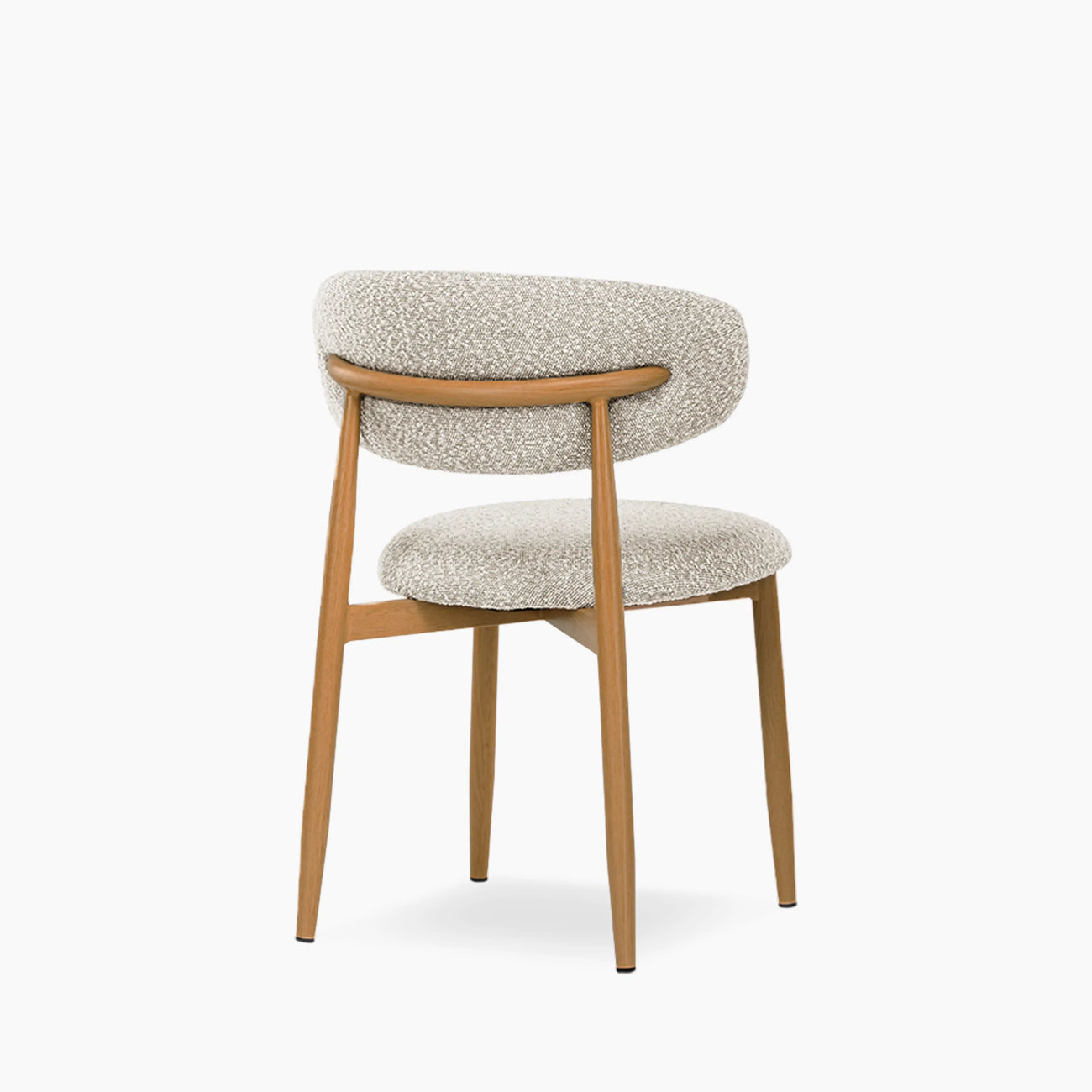 Halston Dining Chair Speckled Stone & Oak