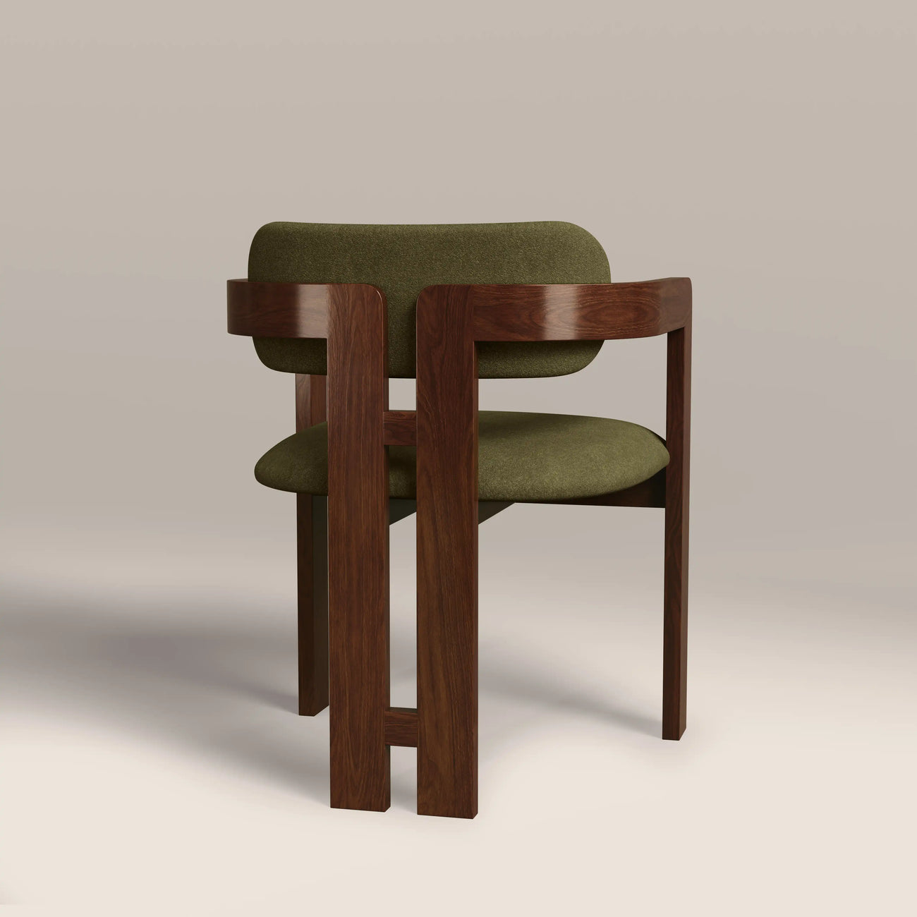 Hallie Wooden Carver Dining Chair Moss Green