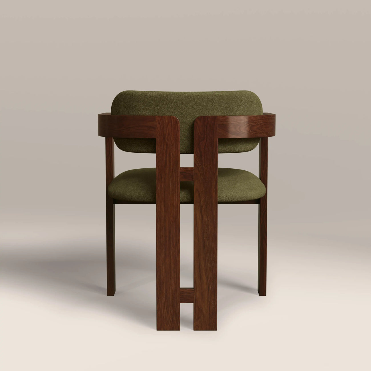 Hallie Wooden Carver Dining Chair Moss Green