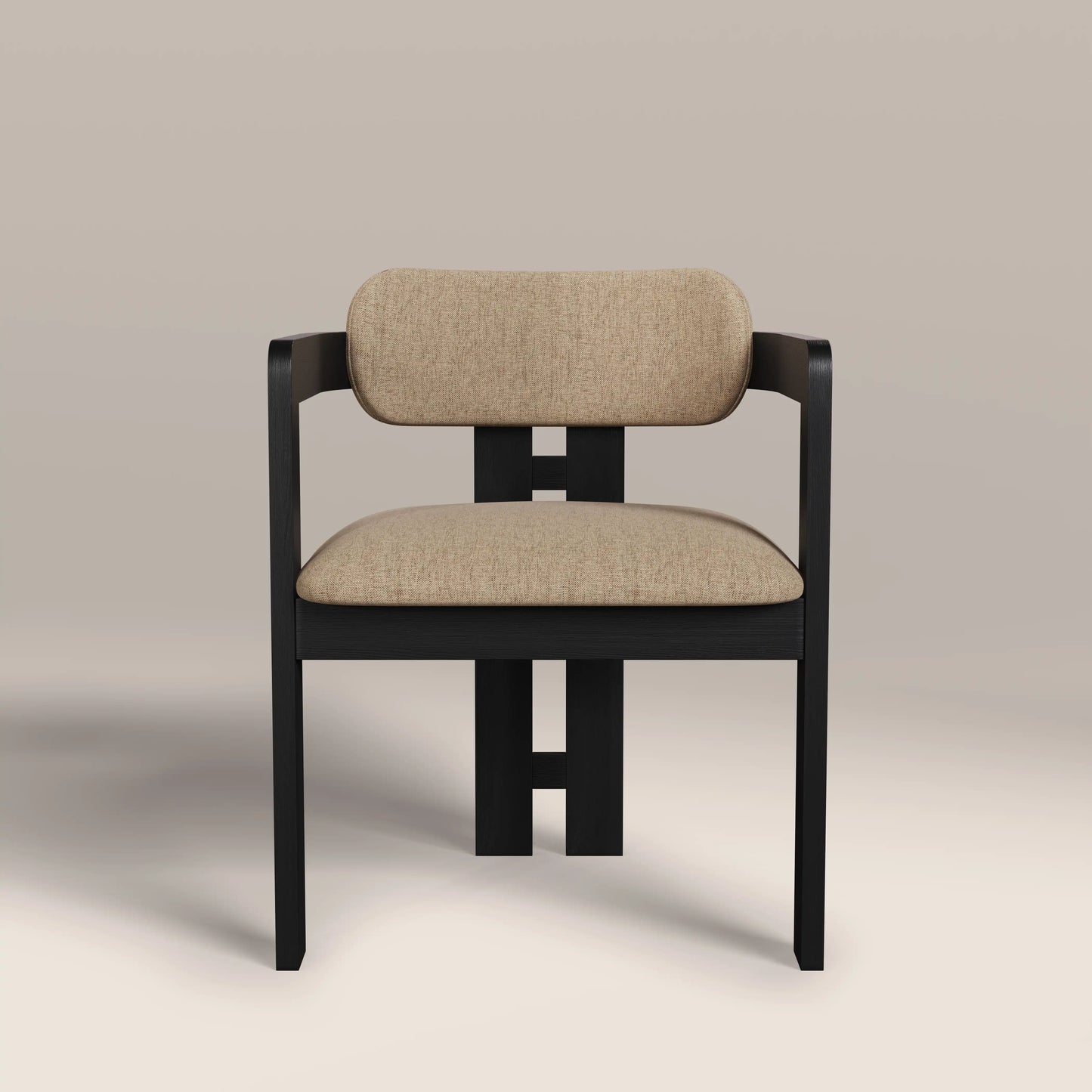 Halston Dining Chair Latte & Black