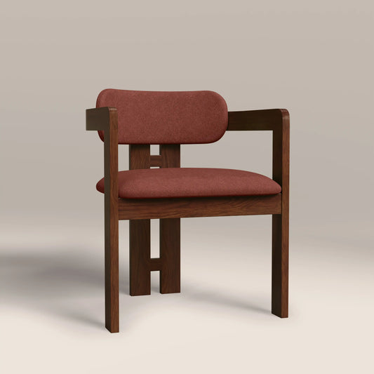 Halston Dining Chair Rust Red