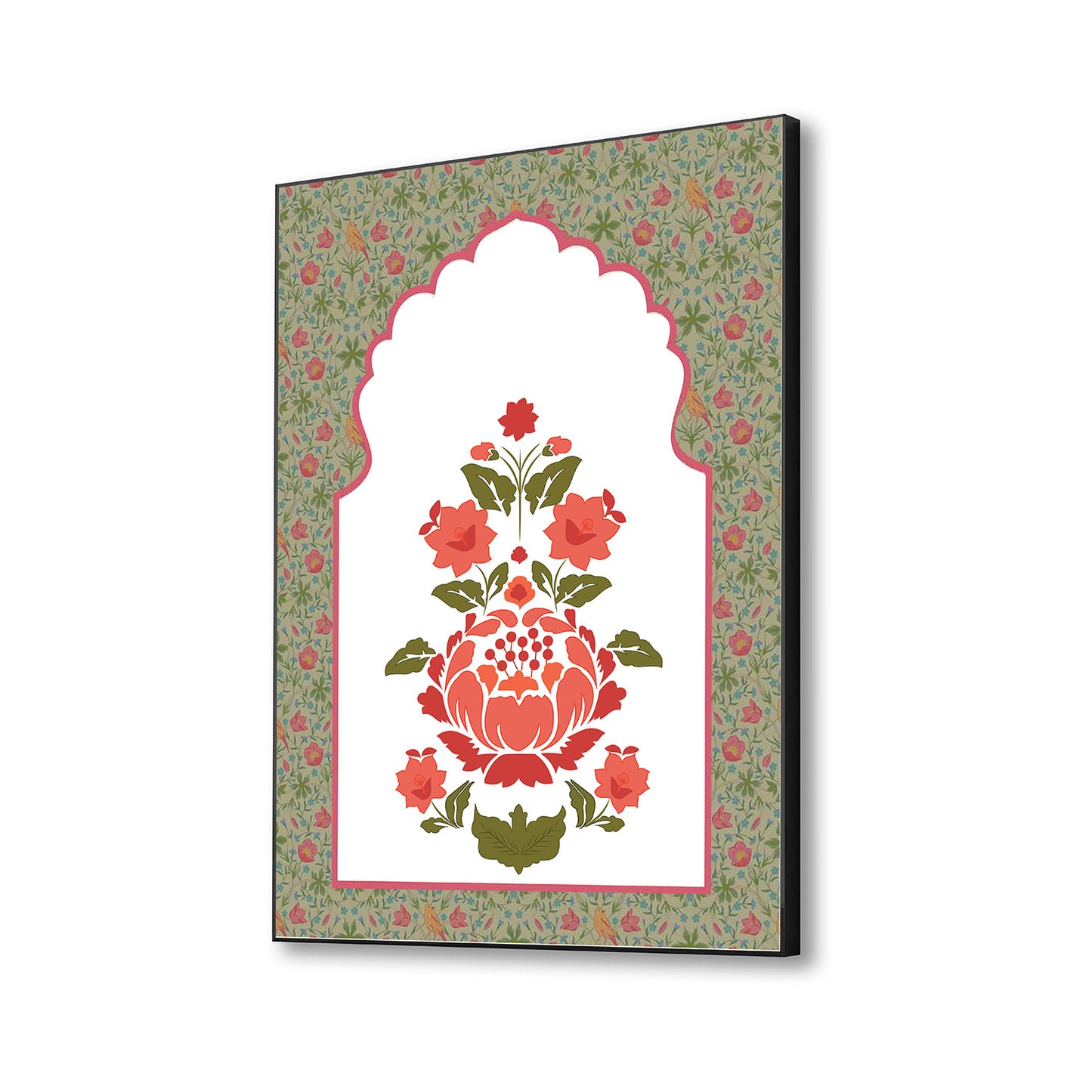 A Royal Welcome in Orange Splendor Wall Painting
