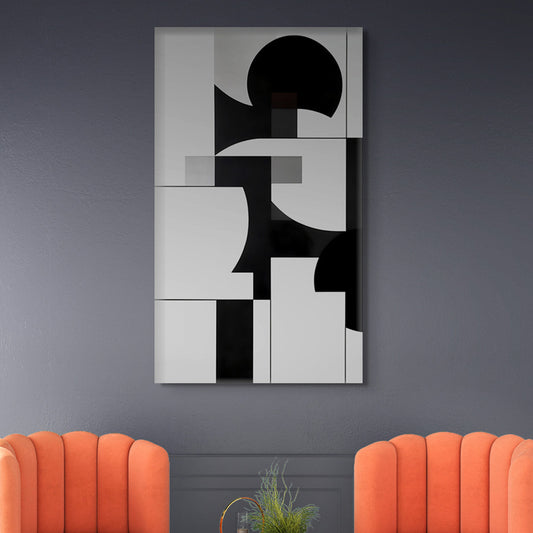 Black and White Abstract Elegance Canvas Wall Painting