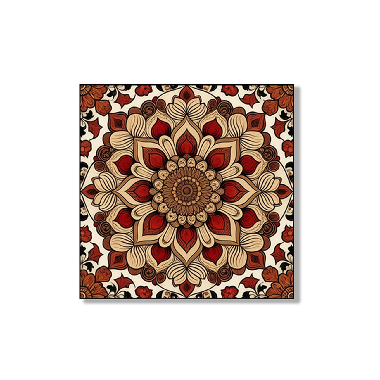 Vibrant Floral Canvas Art Collection Printed Set of 4 Wall Painting