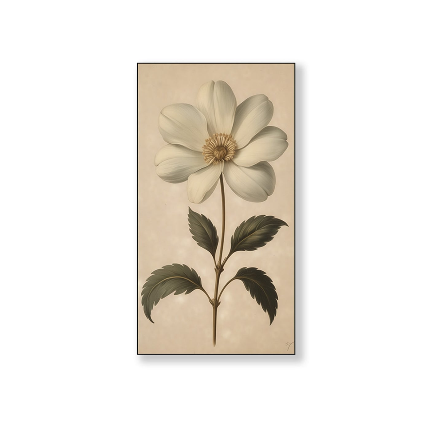 Delicate White Flower Canvas Series Set of 3 Printed Wall Painting