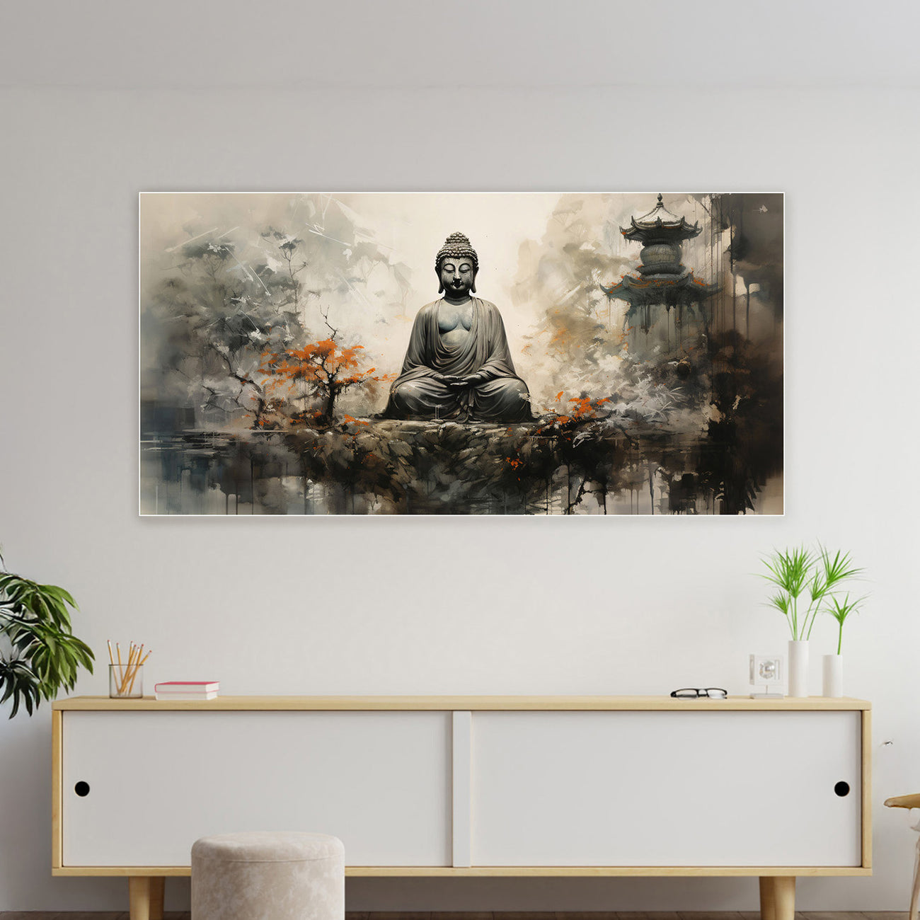 Buddha in Tranquility on Rock