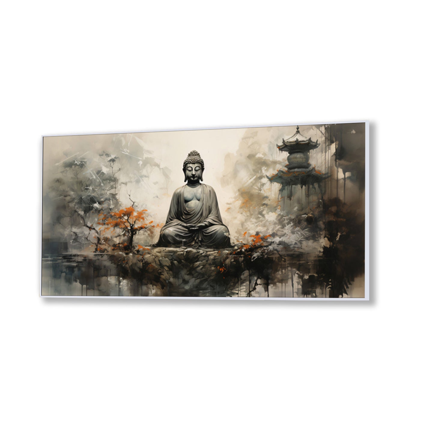 Buddha in Tranquility on Rock