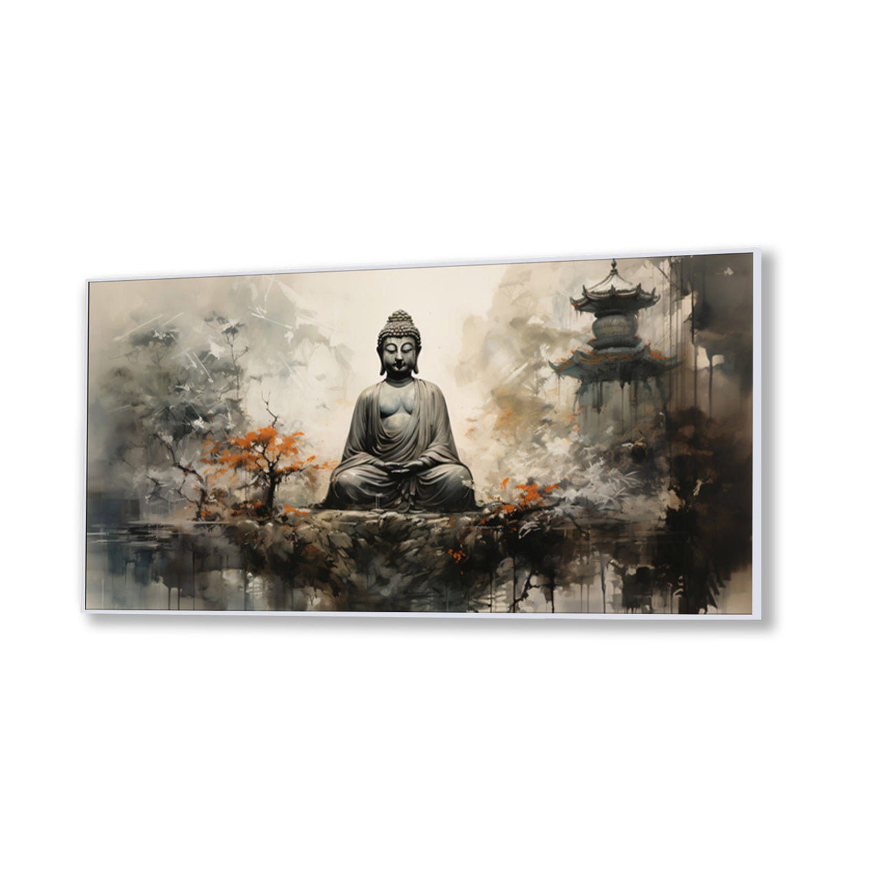 Buddha in Tranquility on Rock