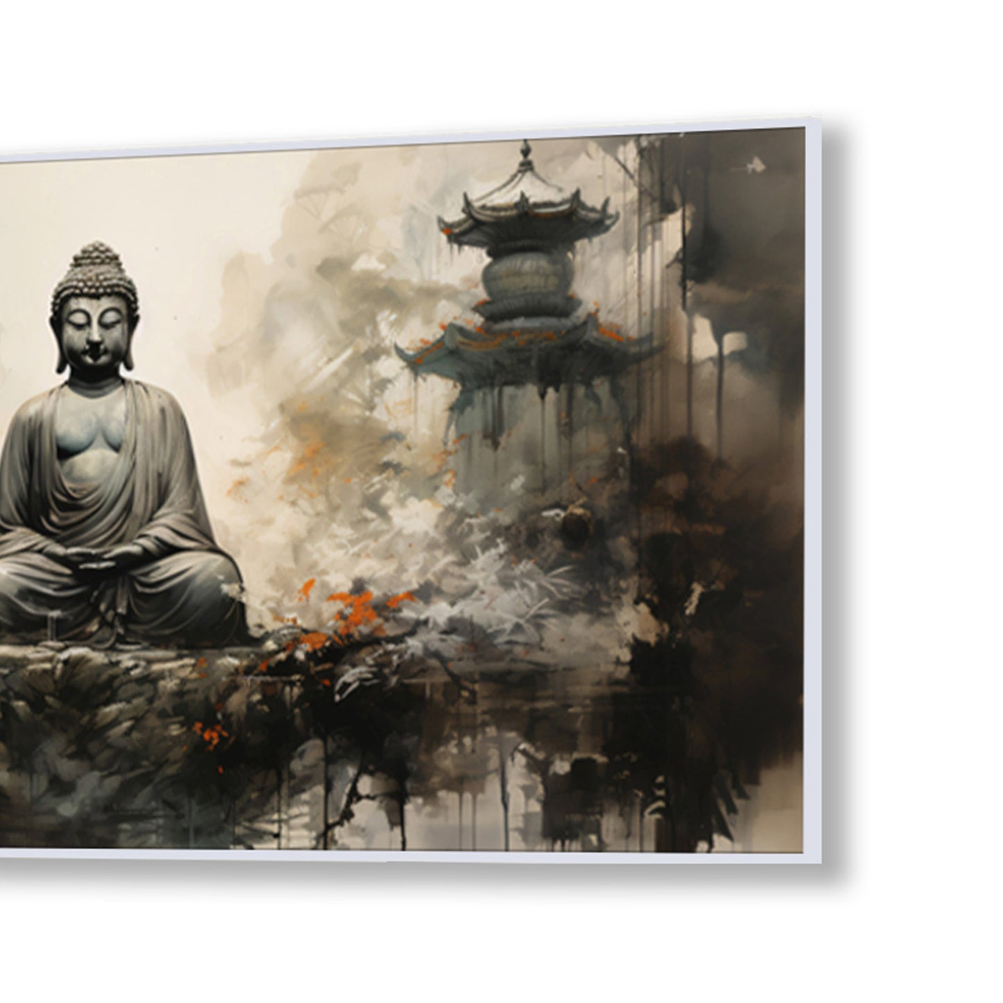 Buddha in Tranquility on Rock