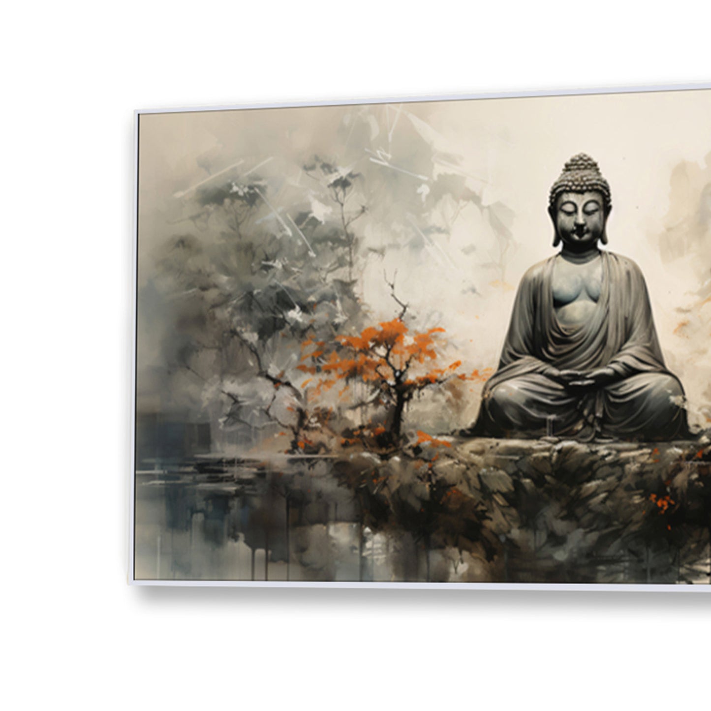 Buddha in Tranquility on Rock