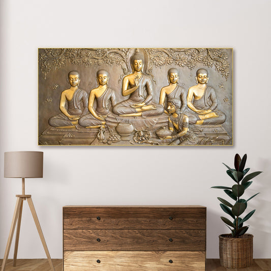 Buddha Painting with Disciples
