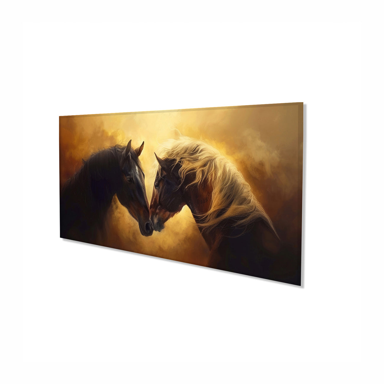 Majestic Equine Encounter in Art