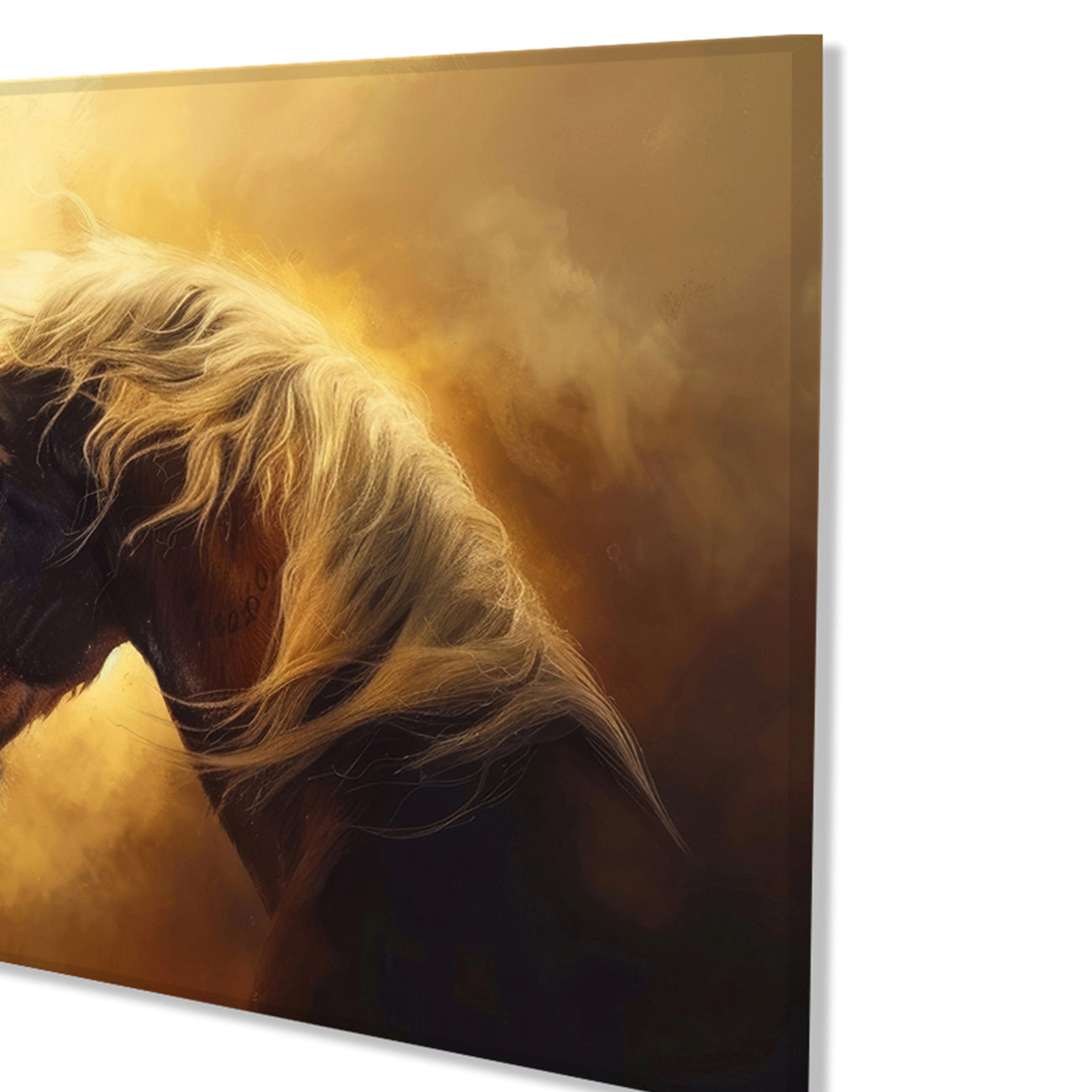 Majestic Equine Encounter in Art