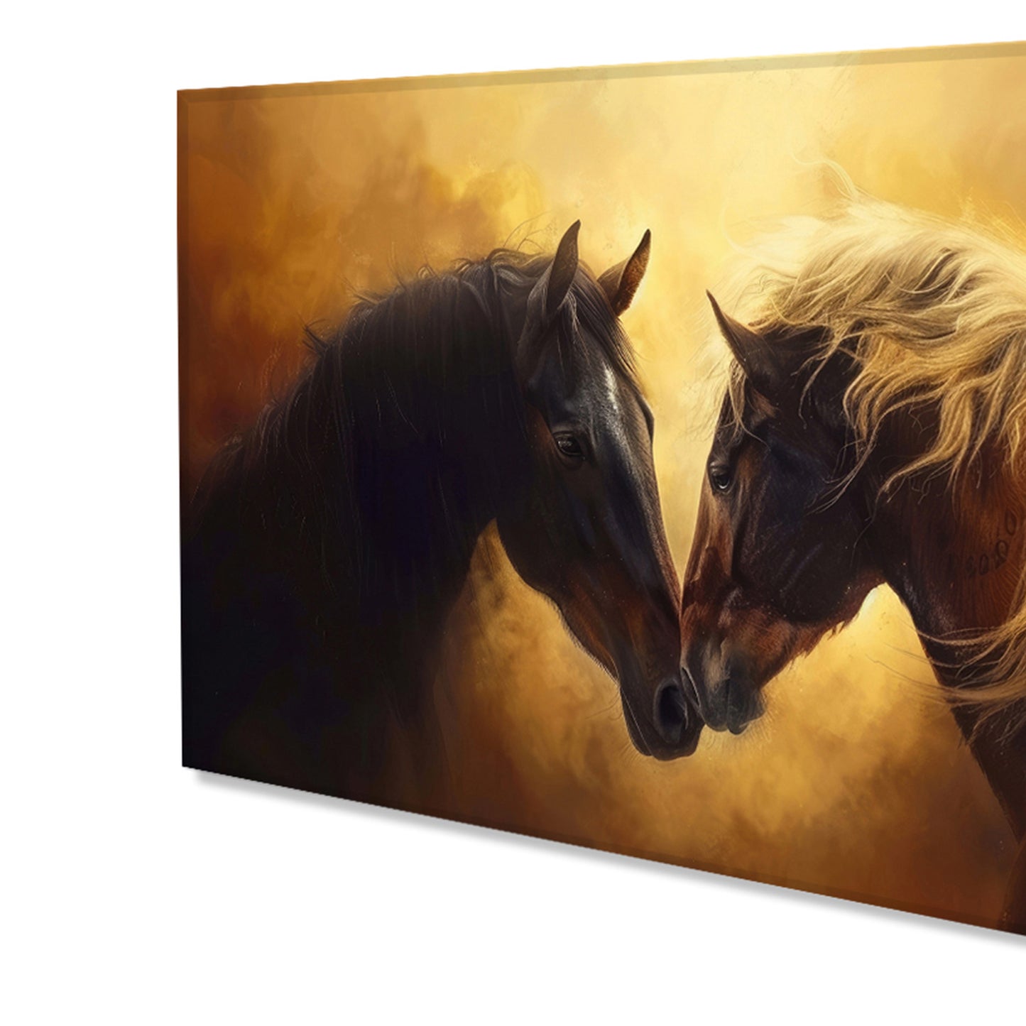 Majestic Equine Encounter in Art