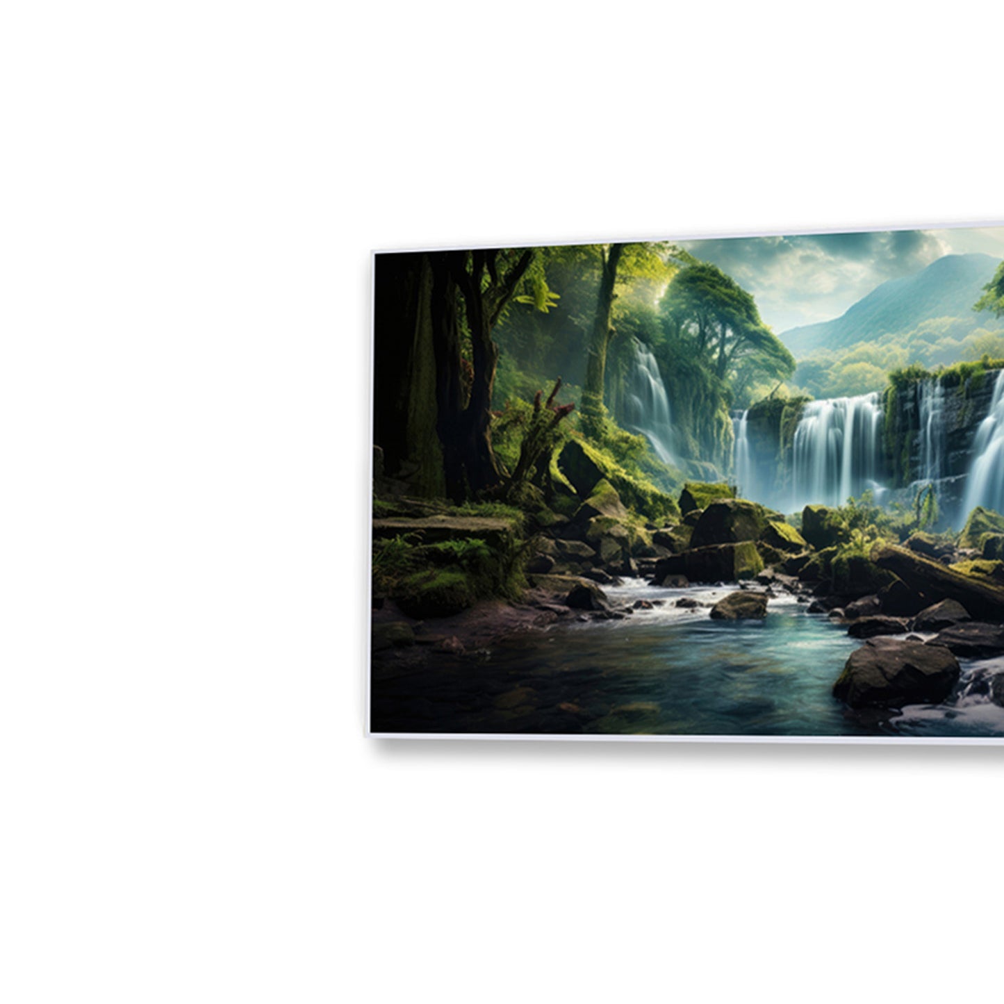 Serene Forest wild Waterfall