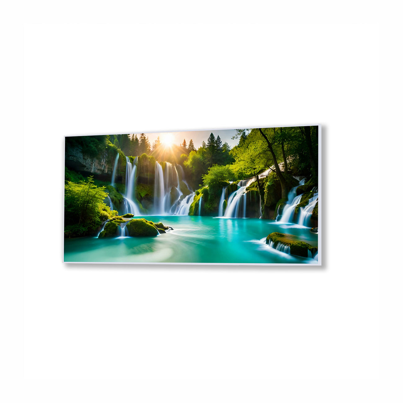 Majestic Waterfall in Plitvice Lake