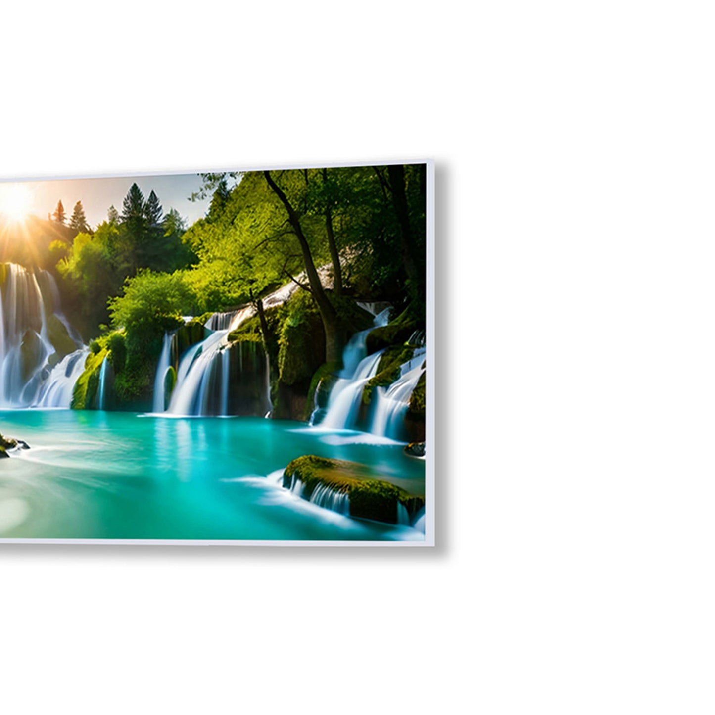 Majestic Waterfall in Plitvice Lake