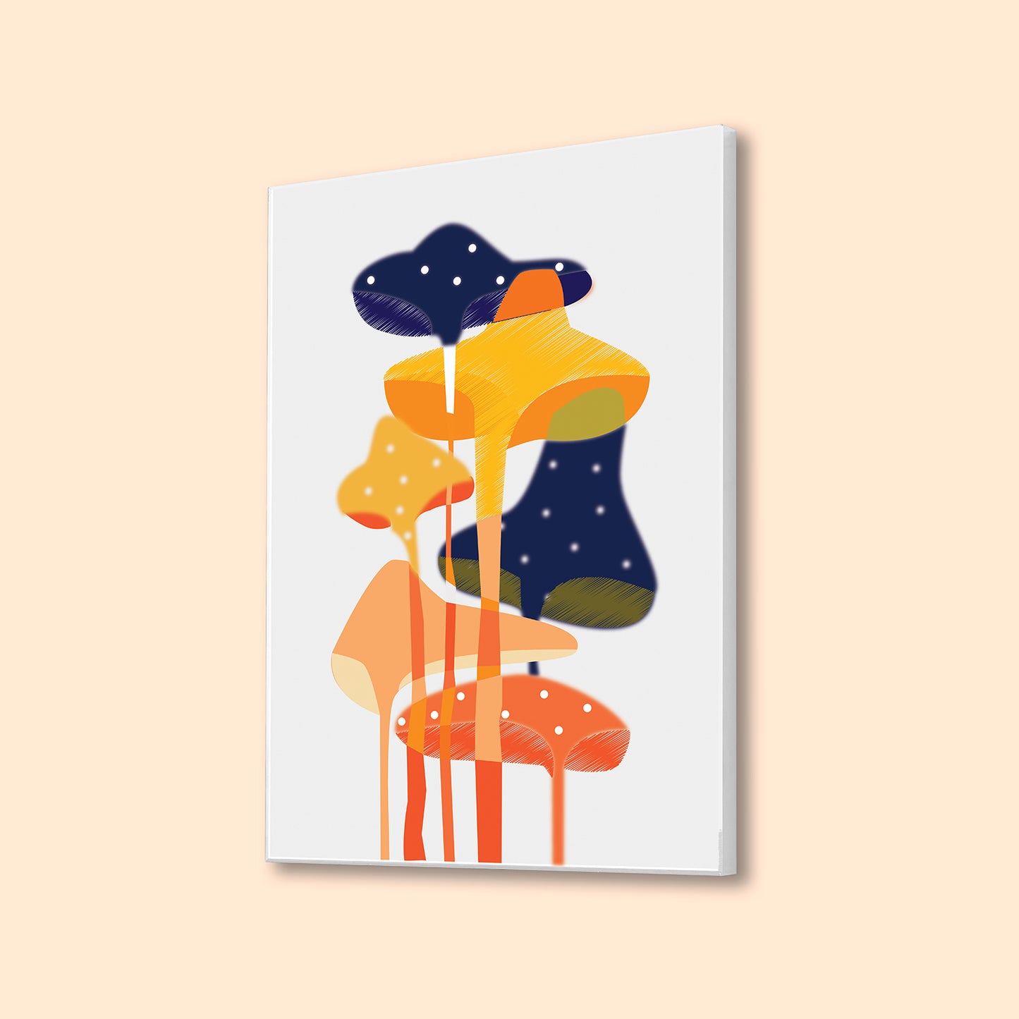 Whimsical Mushroom Canvas Artwork
